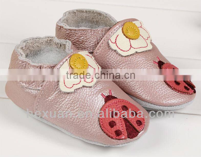 New design high quality hot-selling in European maket 2014 lovely kids leather shoes