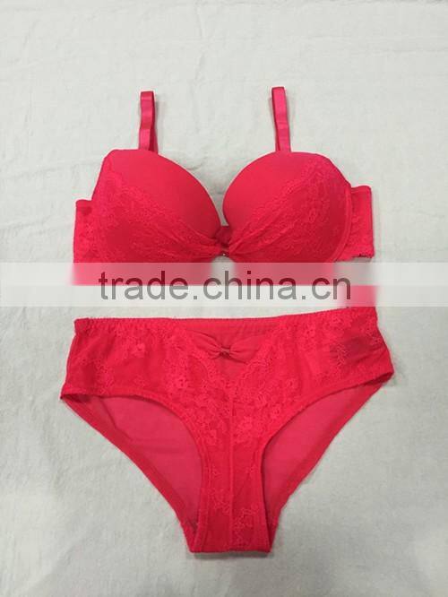 Bra & Brief Sets Product Type and Push-Up,Quick Dry,Plus Size Feature lace bra set