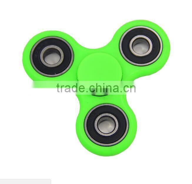 2017 newest wholesale Brass Aluminum Ceramic hybrid fidget spinner hand toy Release Stress EDC Tri