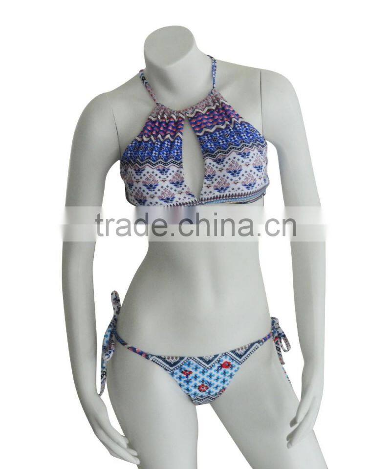 Tight sexy swimsuit piece swimsuit Floral Bikini swimsuit split