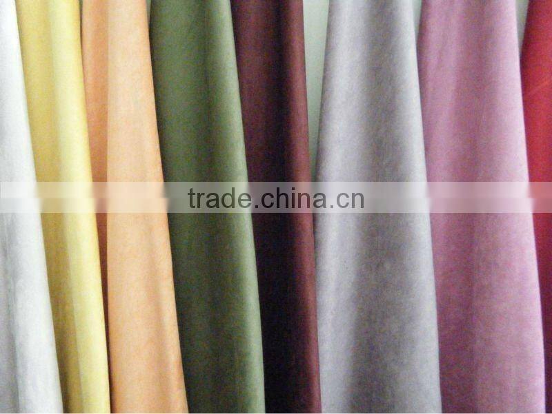 100%POLYESTER SUEDE FABRIC105Dx200D,250gsm,57/58"FOR CLOTHES, SOFA AND CAR SEAT