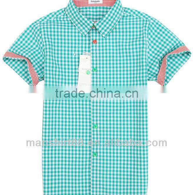 short sleeve casual boys children shirt