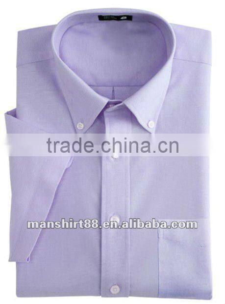 2016 multicolor man's oxford button-down collar short sleeve dress shirt