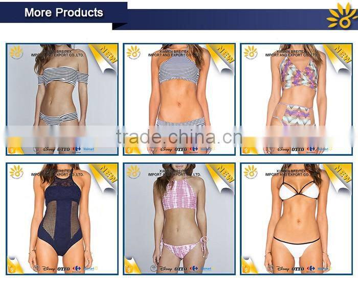Hot selling custom summer sexy bandage young girl bikini swimwear