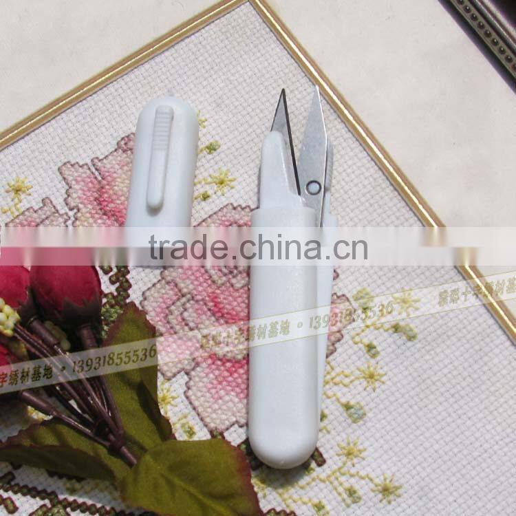 Cross-stitch embroidery, sewing, craft scissors, pen type, suspensibility, quality excellent