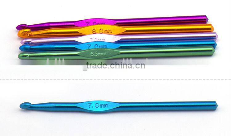 ALUMINUM COLORFUL CROCHET HOOK IN GOOD QUALITY