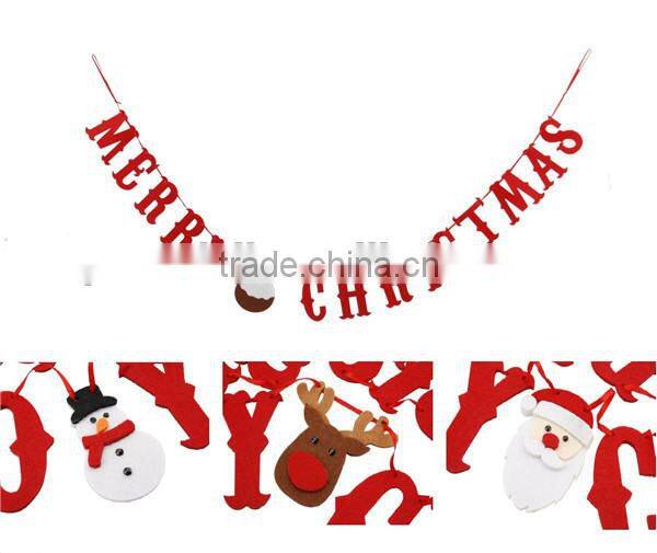 1.2 meter felt Merry Christmas XMAS bunting garland party home decoration gift