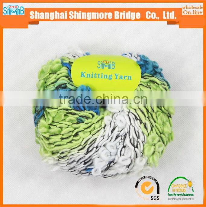 2016 new fashion yarn supplier hot wholesale acrylic flowers knitting yarns for summer new fashion