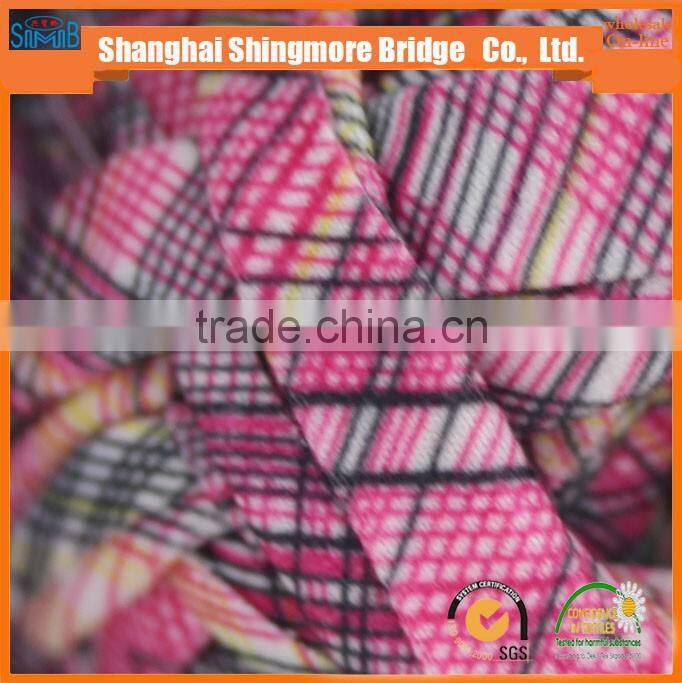 Online shopping knitting yarns china supplier best wholesale oeko tex certified polyester fabric printed t shirt yarn crochet