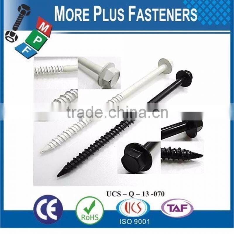 Made in Taiwan Cylinder Head Flat Truss Indent Hex Flange Hi Lo Thread Concrete Screw