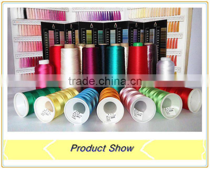 100% Polyester Embroidery Thread 75D/2, 120D/2, 150D/2, 250D/2, 300D/2