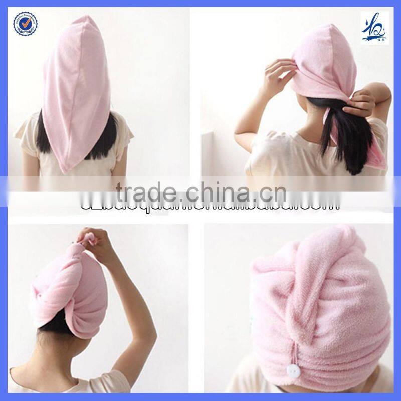 Multi-color super soft microfiber hair drying turban towel wrap