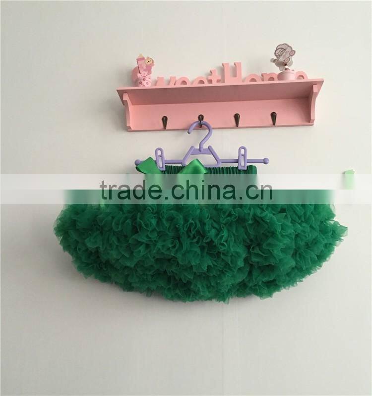 MOQ 1PCS green ruffle skirts