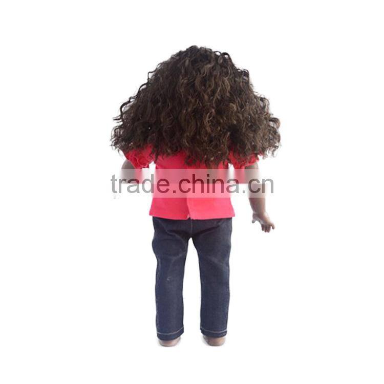 18 inch balck girl doll with vinyl wholesale 2017