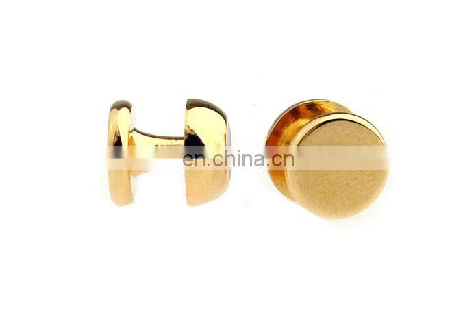 Gold plated metal studs Cufflinks Manufacture Alibaba wholesale