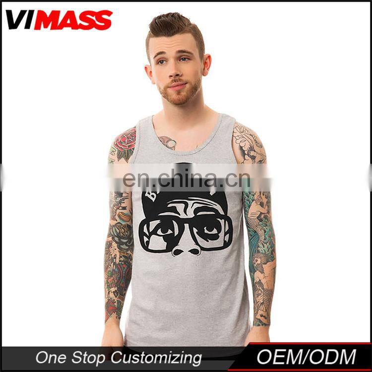 New Cotton Sleeveless Mens Custom Gym Tank Top