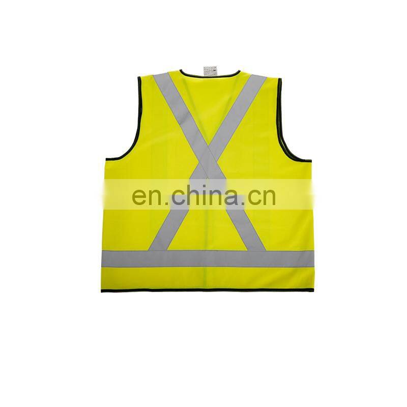 Hi vis cheap safety reflective vest with BSCI and EN20471 certificate