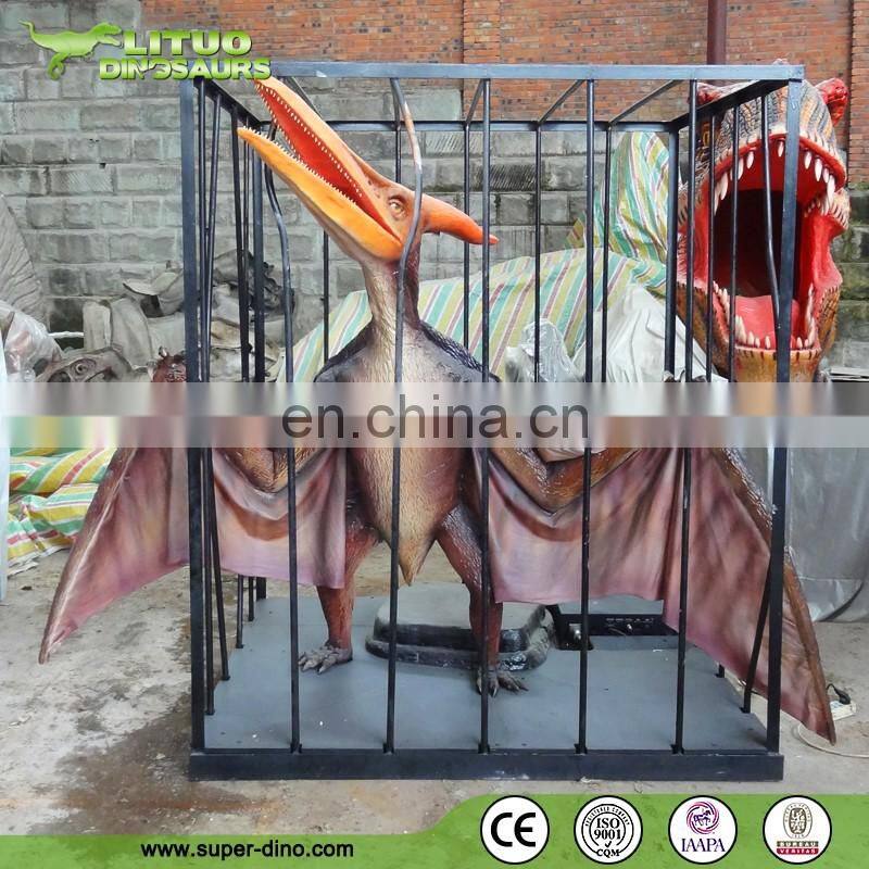 Display Silicon Rubber Animatronic Flying Dinosaur Model