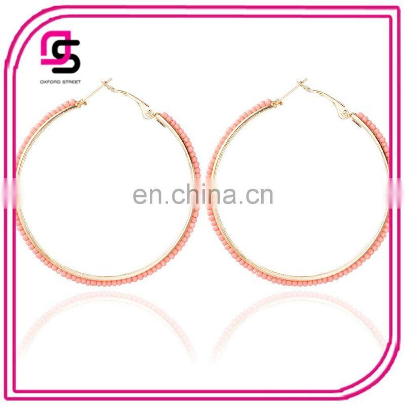 Hotselling fashion fish hook round earrings