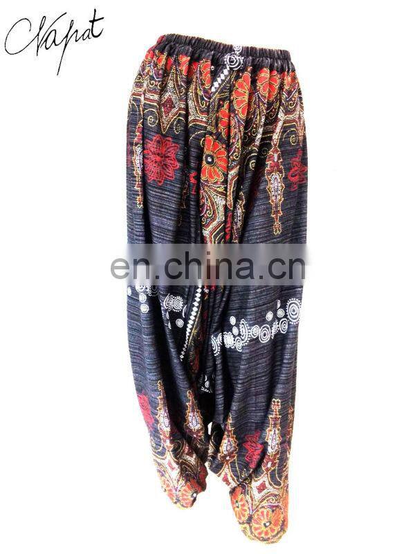 Wholesales Cotton Baggy Drop Crotch Pants for Women,