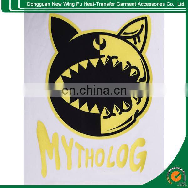 special flock laser cutting heat transfer for garment