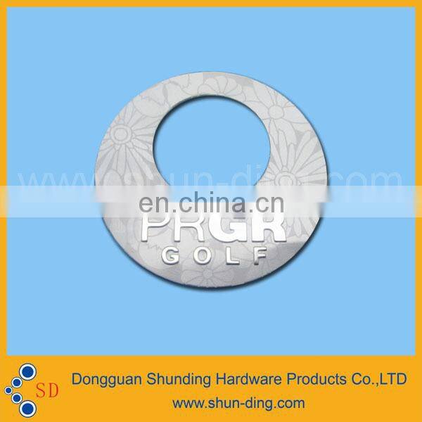 Colorful Priting Flower Delineated Round nameplate