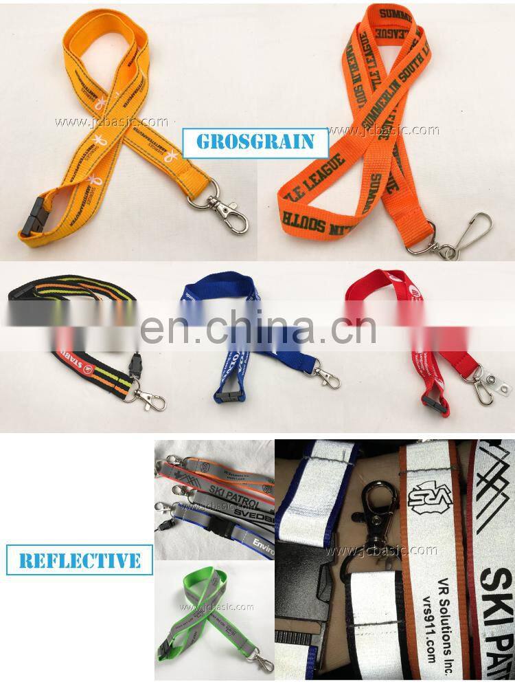 custom logo fashion polyester children's luminated lanyard