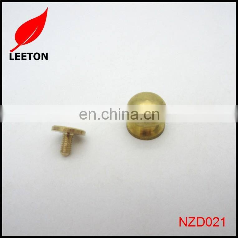 Bag brass screw button stud for leather