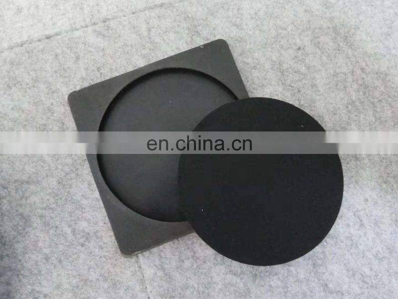 factory directly silicone coaster with absorbing felt mat set