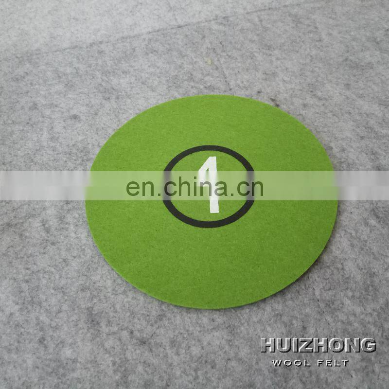 2mm 3mm 5mm felt card with printing image used for kids leaning and games