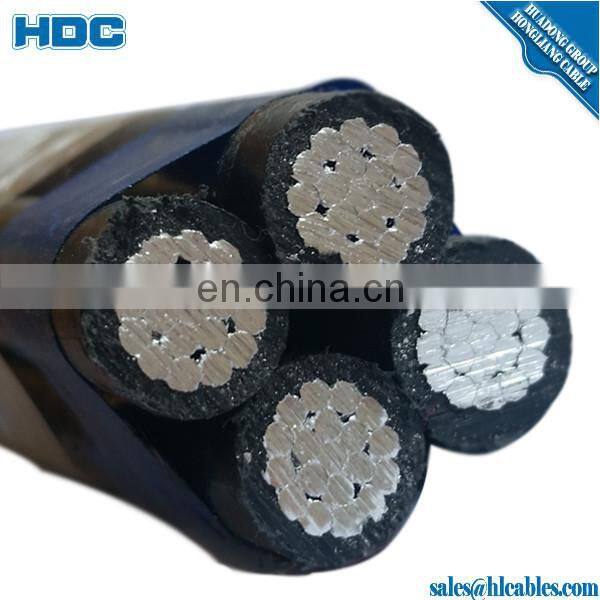 NFC33-226 MV 3+1 core AAC/AAAC/ACSR conductor Aerial Bundled cable 11kv ABC cable