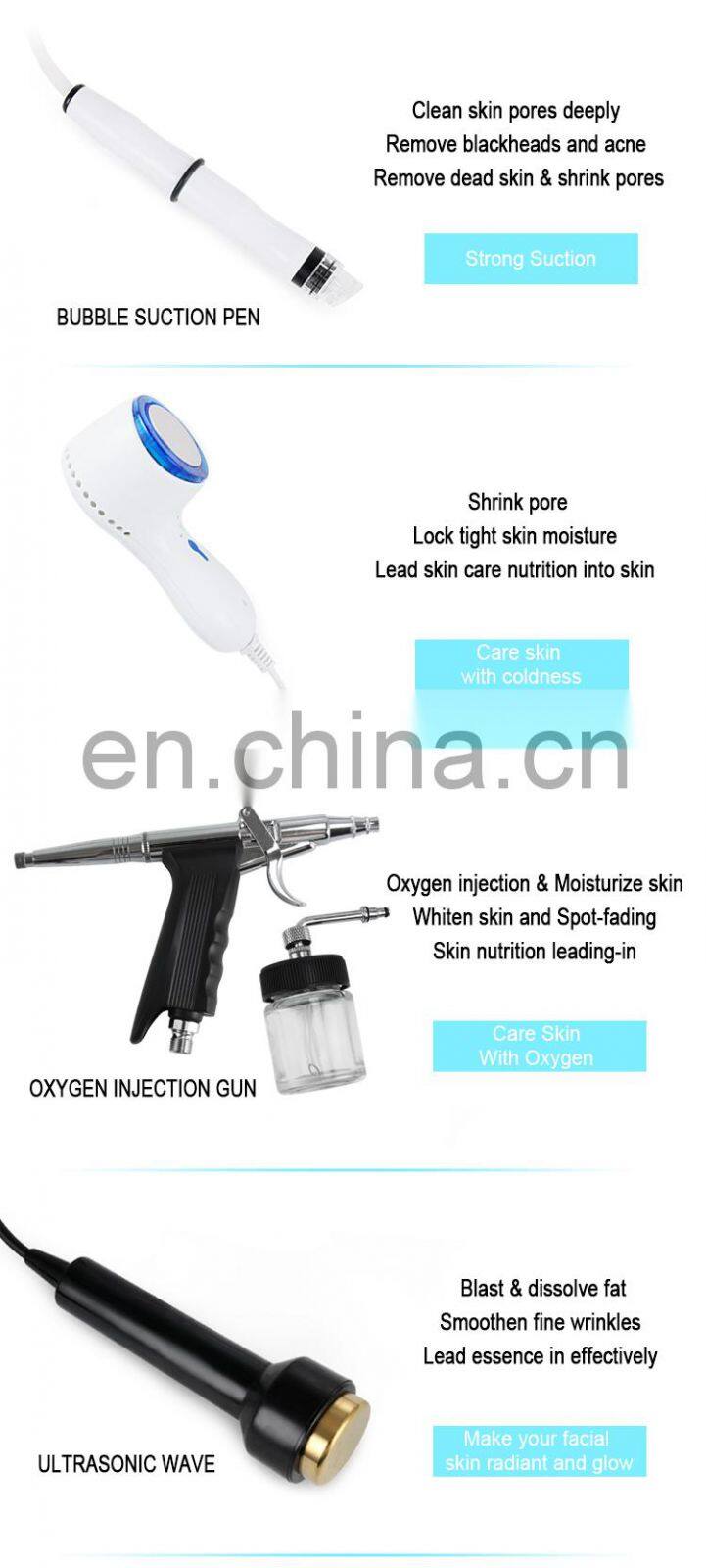 Factory new design facial cleaning machine oxygen jet peel small bubble skin machine