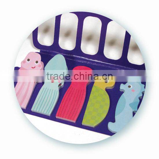 Polar Sea Animal in the Submarine Die cut shape Note set Notepad Sticky memo pad