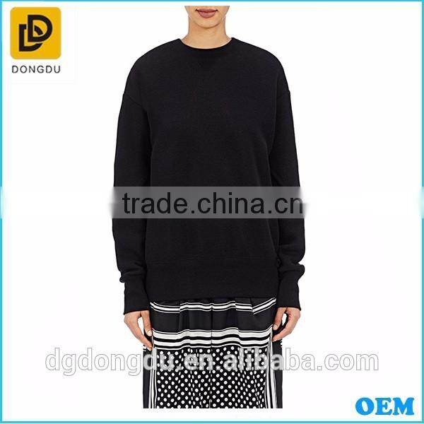 2016 Spring Fashion Wholesale 100% Cotton Long Sleeve Plain Women Blank Hoodies