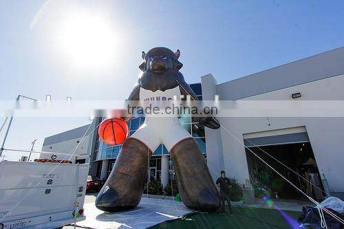 New design inflatable sport mascot for outdoor exhibition/advertising with logo printing