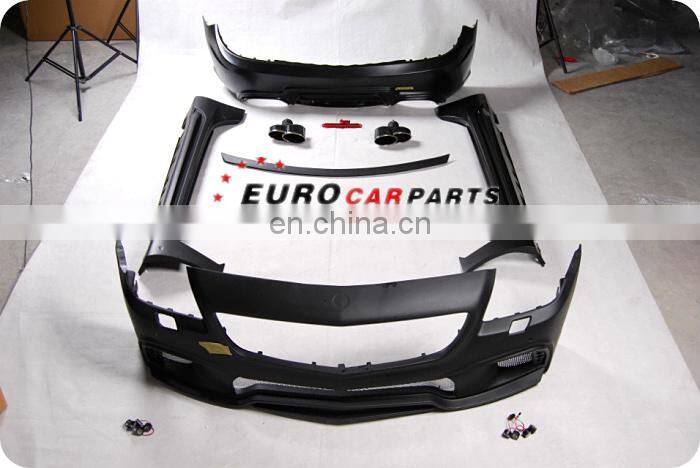 SLK class R172 slk200 slk300 body kit for R172 SLK200 SLK250 SLK300 to WD style with bumpers and exhaust tips