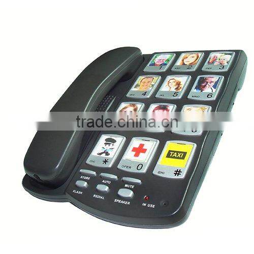Amplified speaker phone big button phone telephone