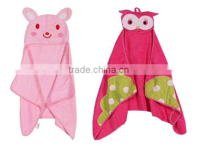 Baby Blue Coral Fleece Bathrobe/High quality 100%cotton printed baby bathrobe/Terry Baby Children Hooded Bathrobe