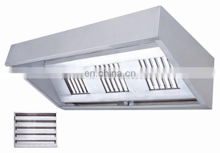 Stainless Steel Commercial Kitchen Extractor Hood /Restaurant Range Cooker Hood