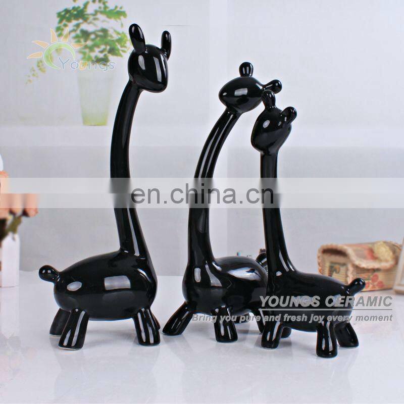 2013 Style Handicraft Ceramic Home Decor Deer One family Has Three Colours Made In Jingdezhen