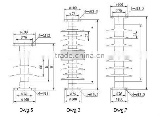 10kv 35kv 66kv 110kv 220kv Polymer Post Insulator