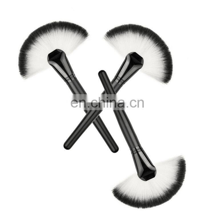 Professional Large Foundation Soft Fan Brush Make-Up Crystal Single Powder Brush Make Up Tool