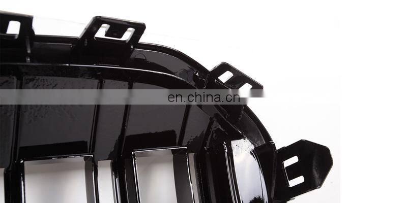 Double slat ABS gloss black front grille for BMW 1 series F40 2020+ 5 door 116i 118i 120i