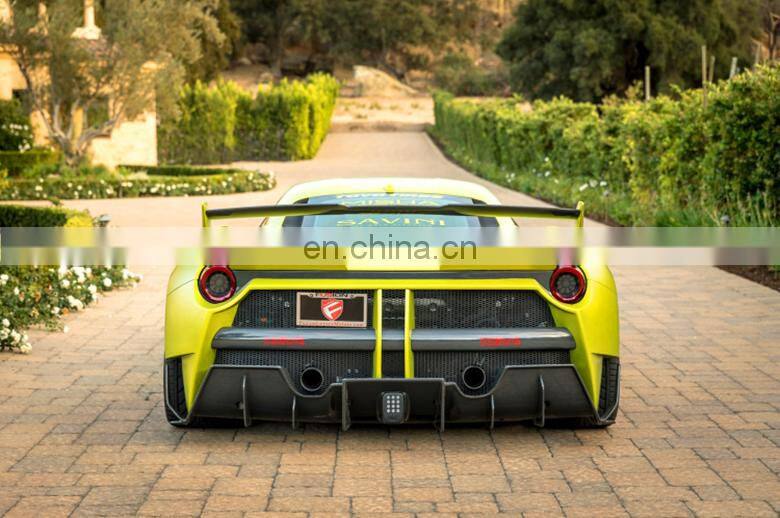 Runde Misha-Design For Ferrari 488 GTB Perfect Fitment Body Kit Front Bumper Rear Bumper Hood Side Skirt Spoiler