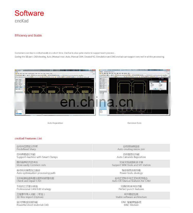 T&L Brand CNC Servo motor turret punching machine with Fanuc