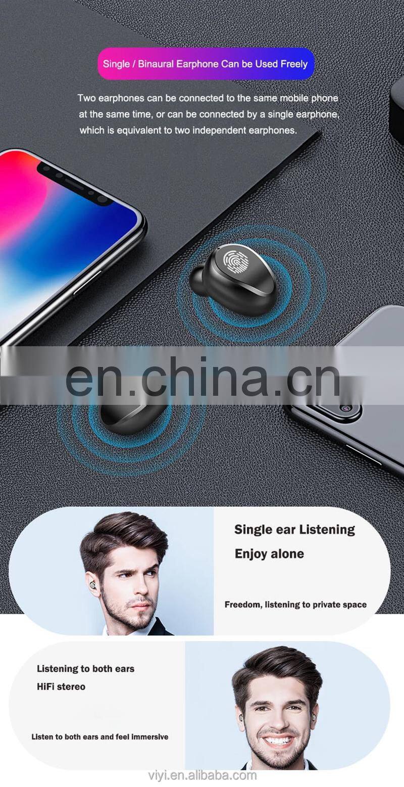 Mini bass wireless earbuds F9 LCD display blutooth earphone with power bank audifono f9-34 tws auriculares