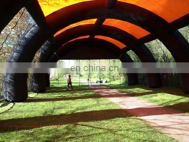 Hot Selling Pvc Inflatable Tent Tarpaulin Inflatable Paintball Netting Field Tent Paintball Arena Tent