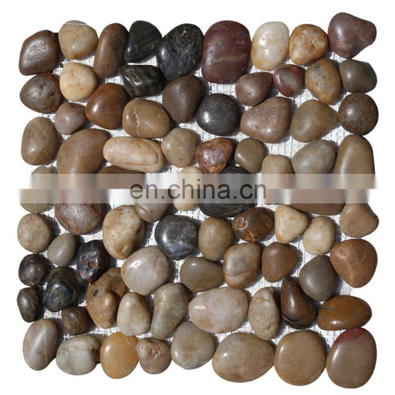 river stone pebble mosaic/river stone mosaic tile/pebble stone