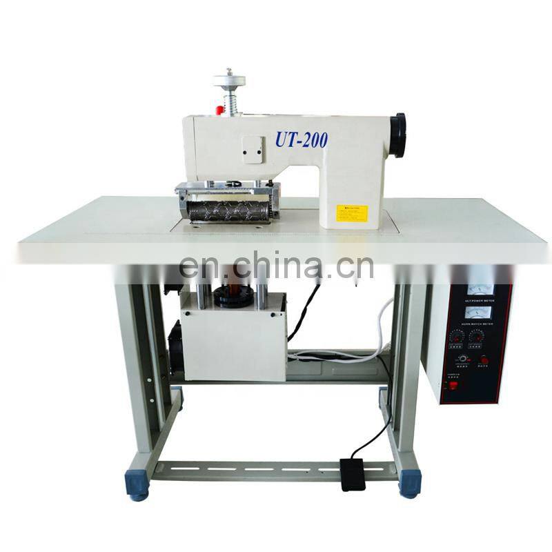 UT200 Changzhou Industrial synthetic fabric flower Embroidery Ultrasonic embossing welding Machine