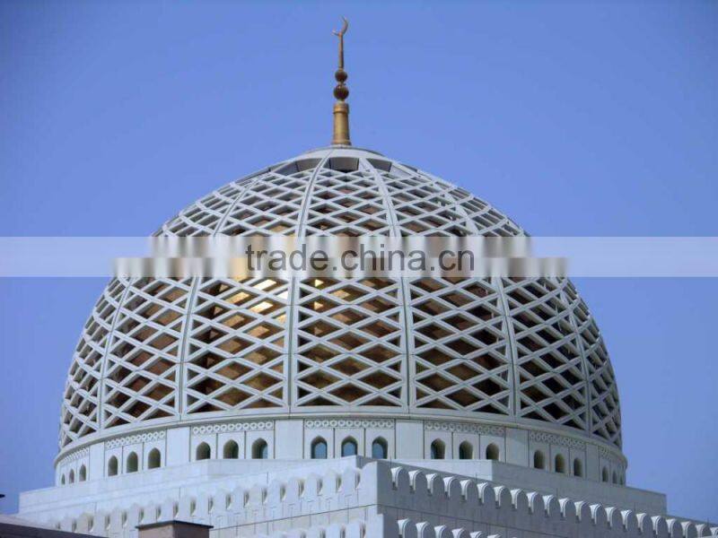 Chinese steel frame design dome roof